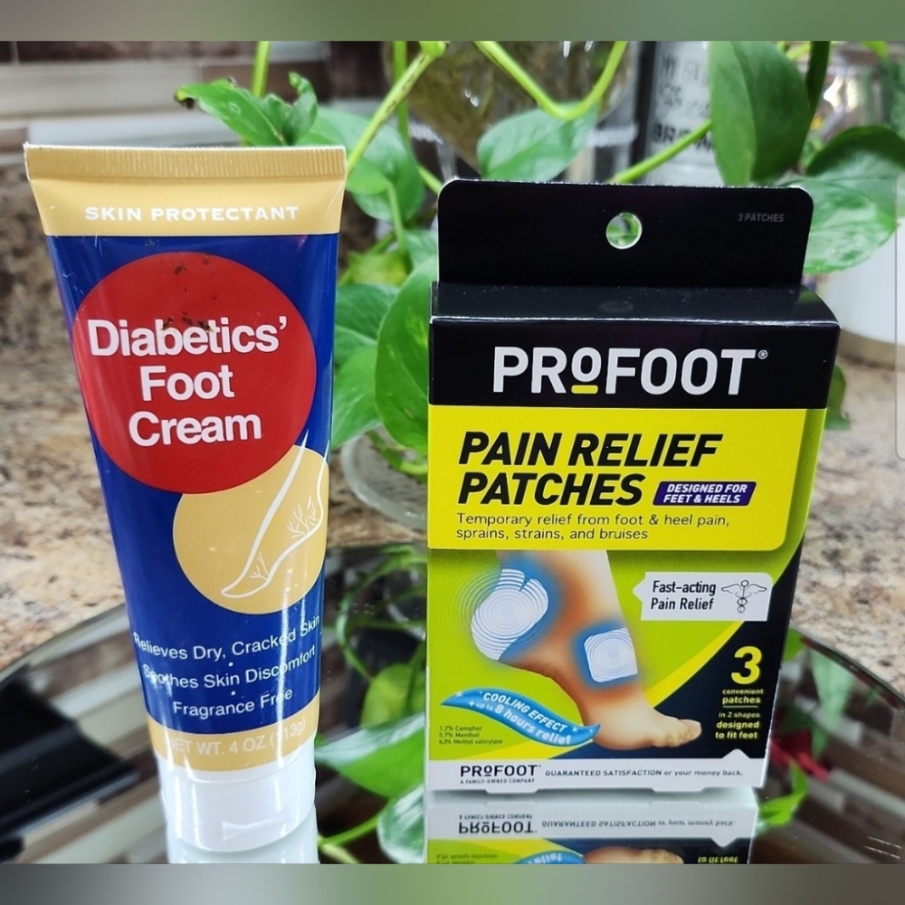 Diabetics' Foot Cream - Red and Blue